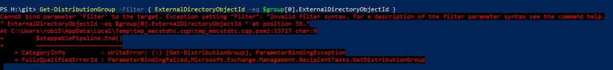 Exchange PowerShell - Evaluating expressions in the Filter parameter