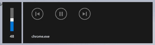 Windows 10 - Shrink the 'chrome.exe' OSD volume control